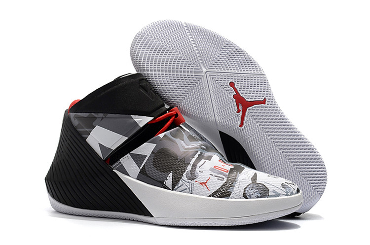 Jordan Why Not Zero.1 Black Grey White Red Shoes - Click Image to Close